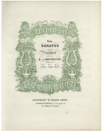 Piano Sonata no. 18 in E-flat major, op. 31, no. 3, published by André thumbnail