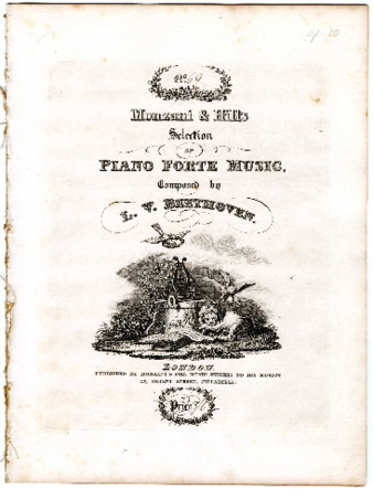 No. [69] Monzani & Hill's selection of piano forte music composed by L.v. Beethoven. thumbnail