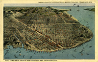 Bird's Eye View of San Francisco and the Exposition thumbnail