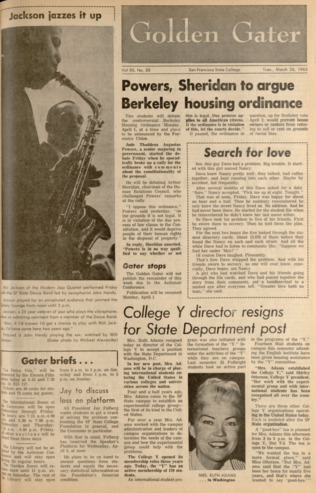 Golden Gater 26 March 1963 thumbnail