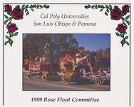 Cal Poly Universities, San Luis Obispo and Pomona, Rose float, 1989 thumbnail