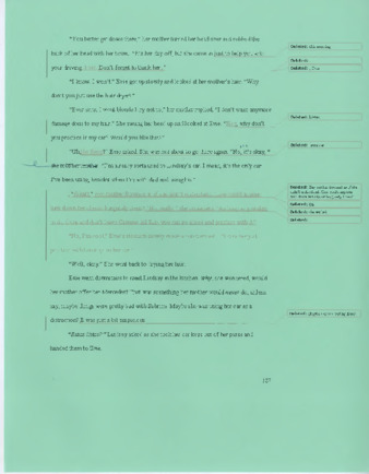 Rough draft of Scandalosa by Michele Serros thumbnail