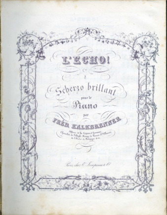 L'Echo! Scherzo brillant pour le piano par Fréd. Kalkbrenner. thumbnail