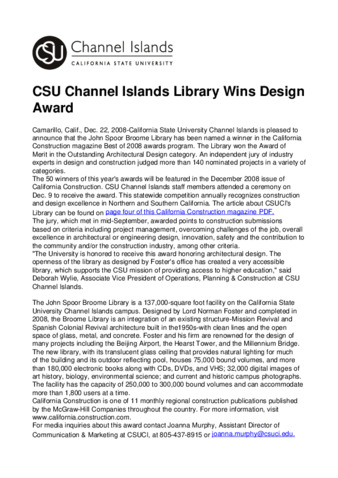 CSU Channel Islands Library Wins Design Award thumbnail
