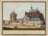 Plate 45. View of the plaza of the Cologne Cathedral thumbnail