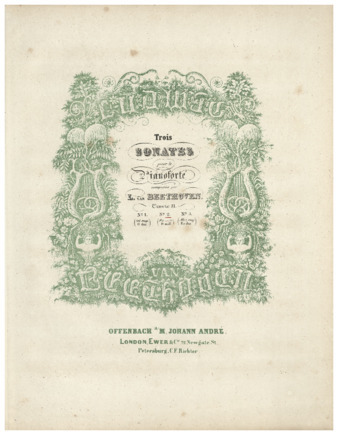 Piano Sonata no. 17 in D minor, op. 31, no. 2, published by André thumbnail