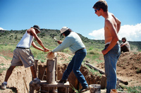 Gallegos farm, Root cellar construction 087 thumbnail