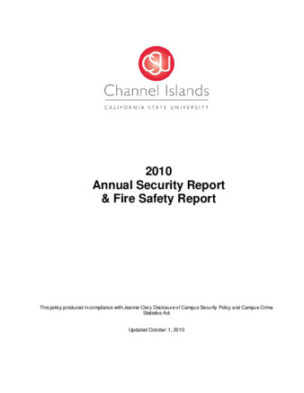 2010 Annual Security Report & Fire Safety Report thumbnail