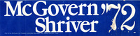 McGovern Shriver '72 bumper sticker thumbnail