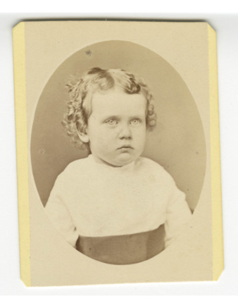 Portrait photograph of an unidentified child, possibly male (location unknown) thumbnail