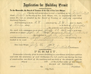 Application for Building Permit on lot Dallidet block Tract thumbnail