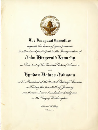 President John F. Kennedy Inauguration thumbnail