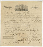 Ship receipt from April 2, 1856 thumbnail