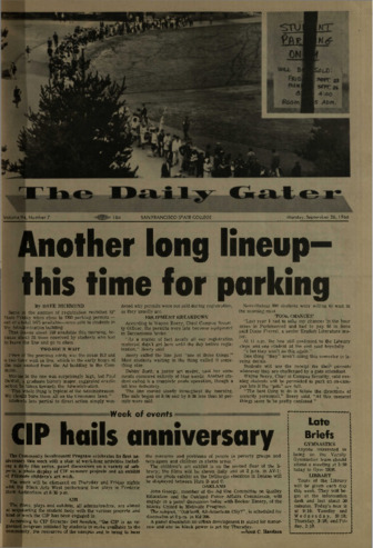 The Daily Gater 26 September 1966 thumbnail