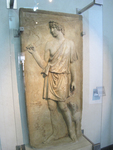 Relief portrait of Antinous | Antinous as Dionysus or Silvanus, harvesting grapes thumbnail