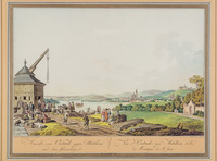 Plate 05. View of Oestrich towards Mittelheim and the castle Johannisberg thumbnail