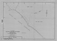 Plat Showing Tideland Oil and Gas Development Along The Pacific Coast Orange County and San Diego County, California thumbnail