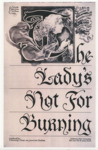 The Lady's Not for Burning [theater poster] thumbnail