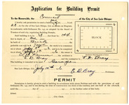 Application for Building Permit of Kamm Garage for Charles H. Kamm thumbnail
