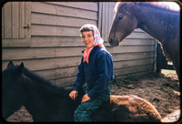 Sherrie rides a pony thumbnail