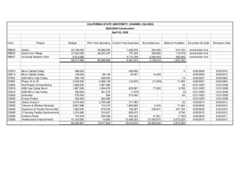 2009 April Construction report – summary thumbnail
