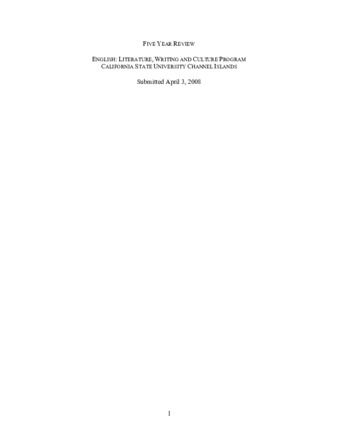 2008 English Program Five Year Review thumbnail