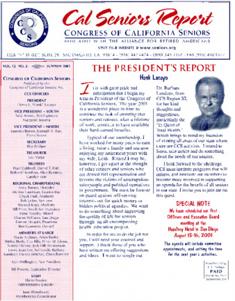 California Senior's Report thumbnail