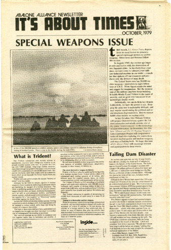It's About Times: Abalone Alliance Newsletter, October 1979 thumbnail