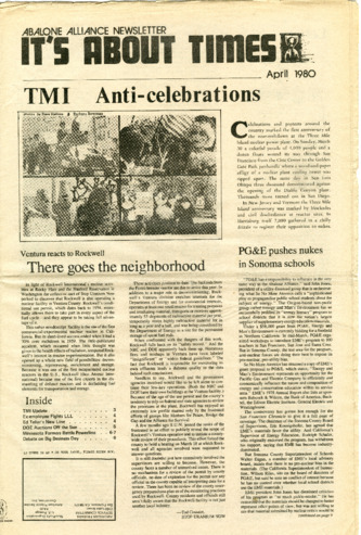 It's About Times: Abalone Alliance Newsletter, April 1980 thumbnail