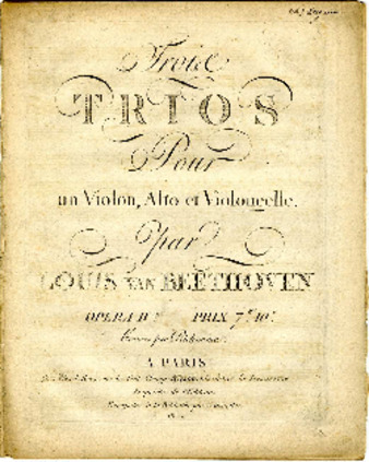 Trios for violin, viola, and cello, op. 9, ca. 1803 reprint of Pleyel's edition thumbnail