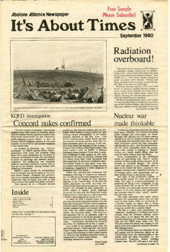 It's About Times: Abalone Alliance Newspaper, September 1980 thumbnail