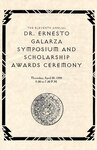 Dr. Ernesto Galarza Scholarship Symposium Program 1995 thumbnail