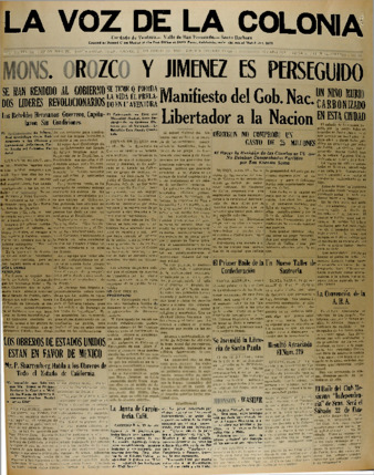 La Voz de la Colonia 20 De Enero 1927 thumbnail