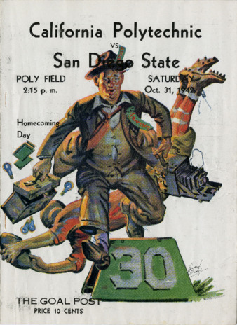 The Goal Post, California Polytechnic vs. San Diego State [game program] thumbnail