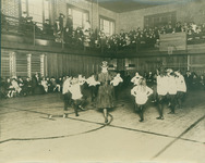 Children performing in YWCA gym. thumbnail