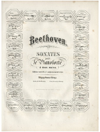 Piano sonata no. 13, op. 27, no. 1, published by Gustav Heinze thumbnail