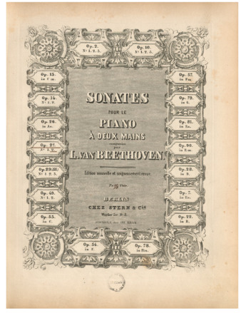 Piano sonata no. 13, op. 27, no. 1, published by Stern & Cie. thumbnail