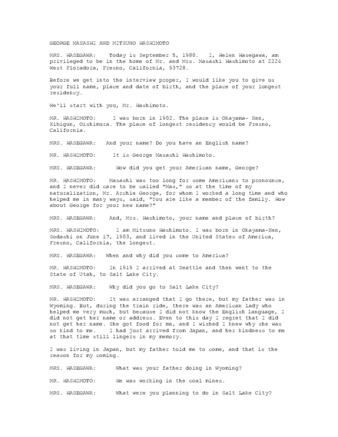 George Masashi & Mitsuno Hashimoto thumbnail