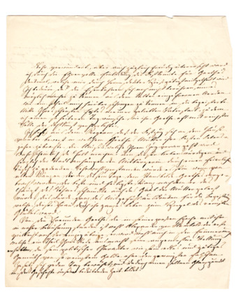 Autograph letter signed from Bettina (Brentano) von Arnim to Dr. Speiss thumbnail