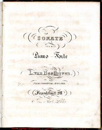 Sonate für das Piano-Forte von L. van Beethoven. Op. [90]. Neue correcte Ausgabe. thumbnail