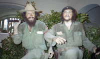 Fidel Castro and Che Guevara wax statues in the Museum of the Revolution in Cuba thumbnail