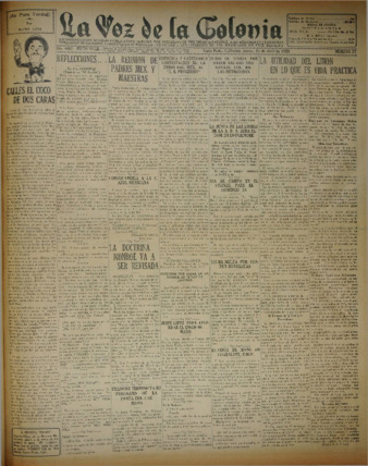 La Voz de La Colonia 25 de abril de 1929 thumbnail