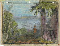 Untitled [Child Fishing; conte crayon] thumbnail