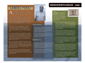 "Samuel Perez Biography" Exhibition Poster thumbnail