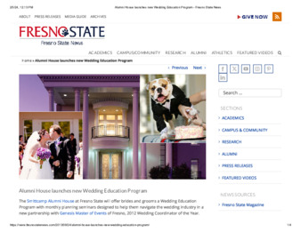 Alumni House launches new Wedding Education Program thumbnail