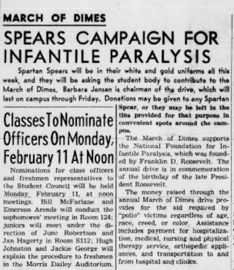 Spears Campaign for Infantile Paralysis thumbnail