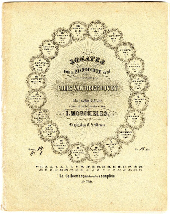 Deux sonates pour le piano-forte : Op. 14, No. 1 ... composées par L. van Beethoven. Edition Nouvelle edition revue et metronomisée par J. Moscheles. thumbnail