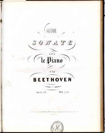 Grande sonate pour le piano par Beethoven. Opera 53 thumbnail