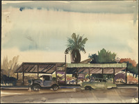 [William F. Cody watercolor, student work] thumbnail