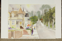 Victorian Street Scene With Pedestrians thumbnail